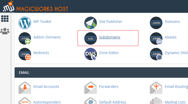 What Is A Subdomain How To Create It ? - Knowledgebase - MagicWorksHost