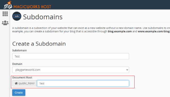 What Is A Subdomain How To Create It Knowledgebase Magicworkshost